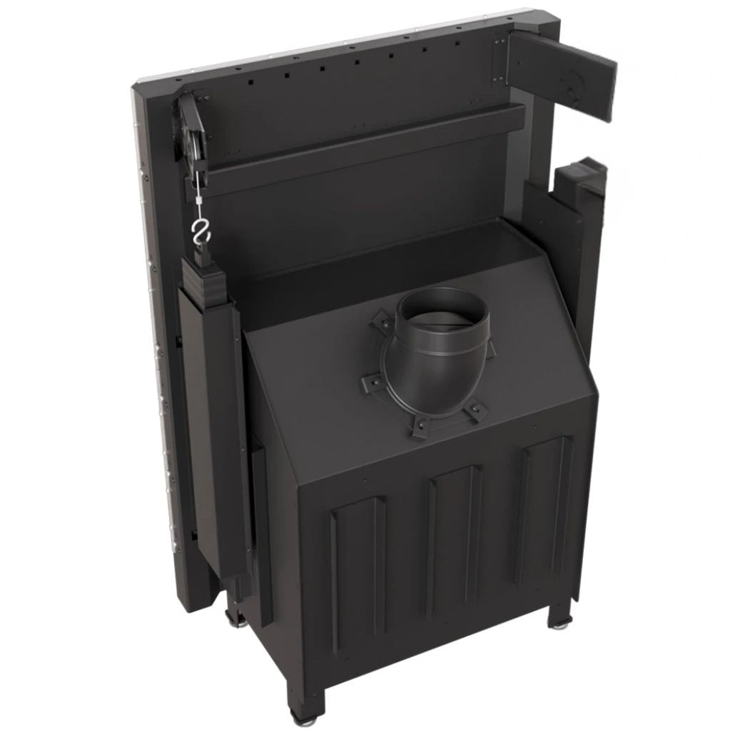Focar Z-ECO 9.9 kW deschidere verticala - samota neagra