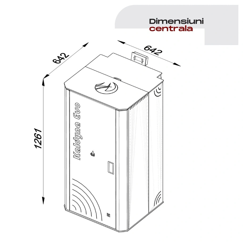 Centrala peleti TFT KALDYNA EVO 210 - 22kw autocuratare & WI-FI