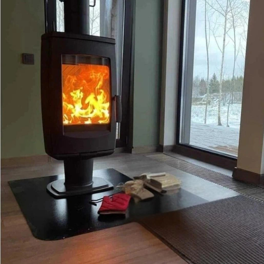 Sobă de fontă ARIA Gri - 8-11kW, eficiență A+