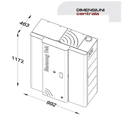 Centrala peleti TFT HARMONY TEK 34 - 30.8kw autocuratare & WI-FI