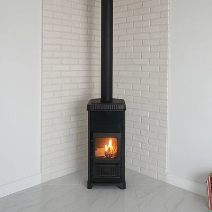 Soba de fonta cu plita DORA 10 N Verde - 7.2kW