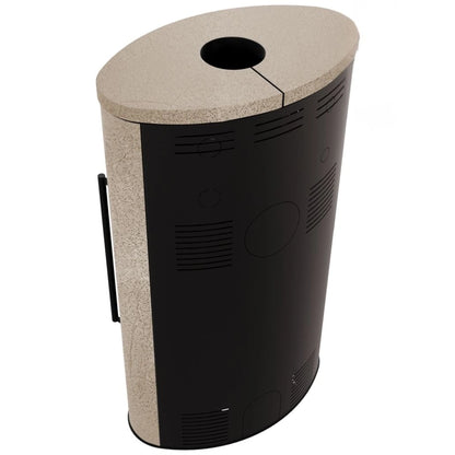Soba Bjorn High 7kW ceramica Gold Satin cu capac ceramic - samota neagra