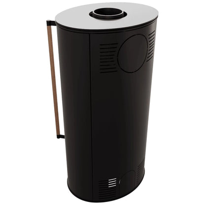 Soba Erik 5.5kW - maner lemn - samota neagra