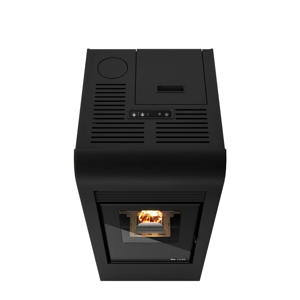 SOBA PE PELETI RITA PLUS 2.5-9.5 KW - ROSU