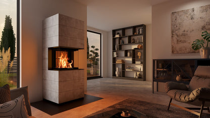 Șemineu Modular SIM Arte 3RL-60h 3/3 - Design Elegant din Beton Aparent