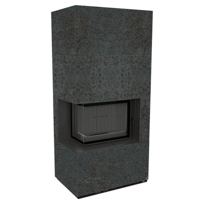 Flotek BOX 8 kW OXIDE NERO Sticla Stanga - Samota Neagra