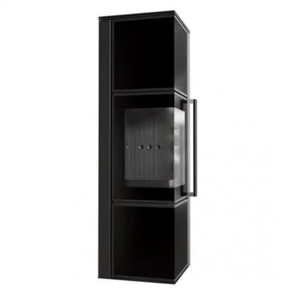 Soba Tora M 8-11kW Panou negru de sticla - Samota Neagra