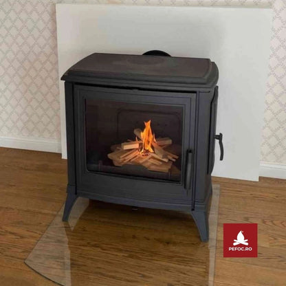 Soba Antracit fonta Sedan M 10-15kW + Usa laterala incarcare lemn