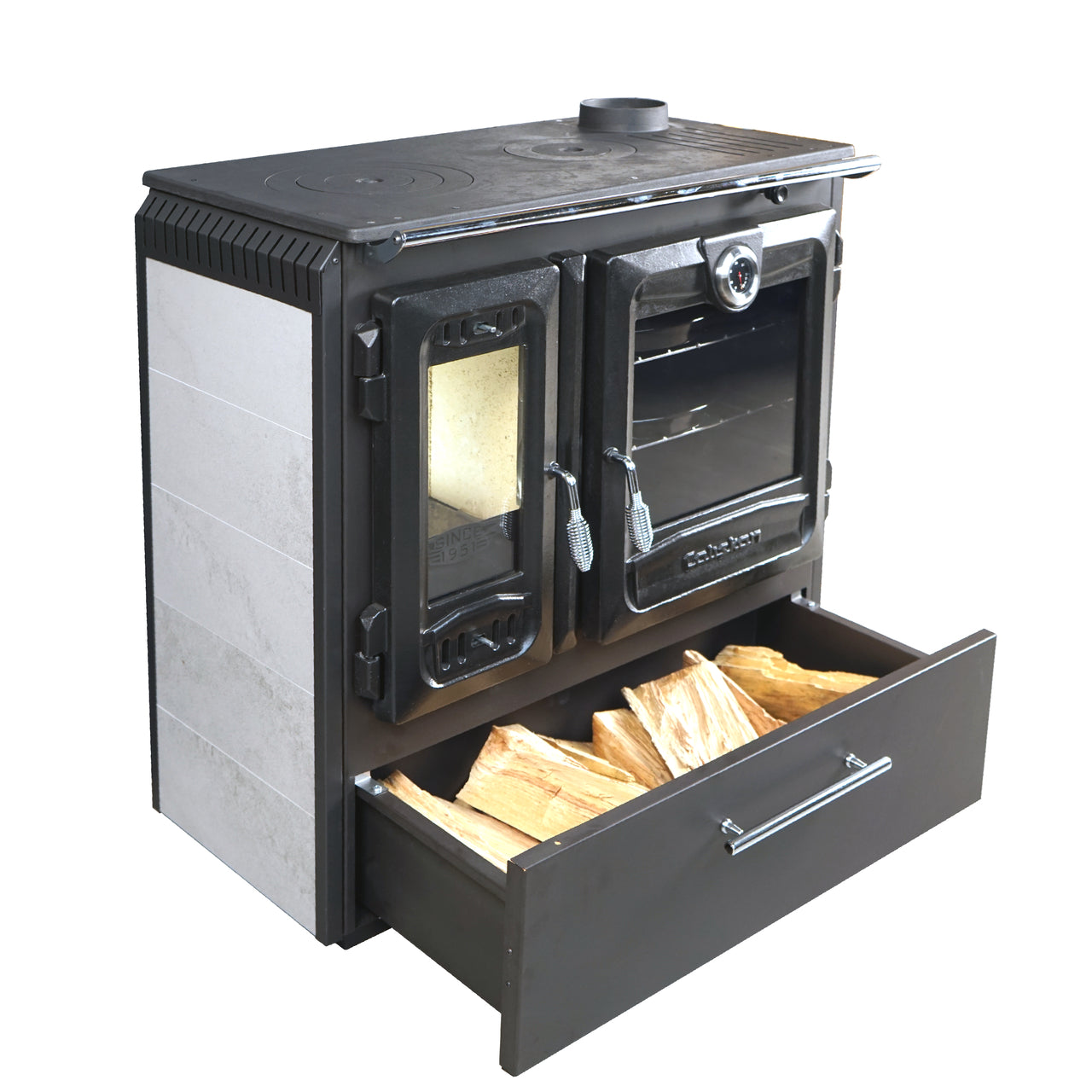 Sobă de Gătit Gourmet 216-CASING cu Cărămidă - Eficiență Termică și Design Elegant