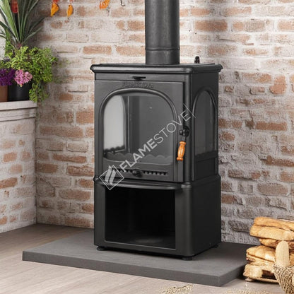 Sobă Lux Style Modena FS-022ST: Eficiență Ridicată cu Sticlă Schott Robax și Design Elegant