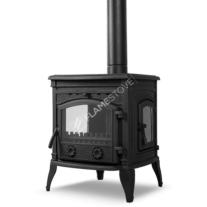 Sobă Ultra Sirius FS-014YK cu Ușă Laterală din Fontă - Eficiență și Eleganță