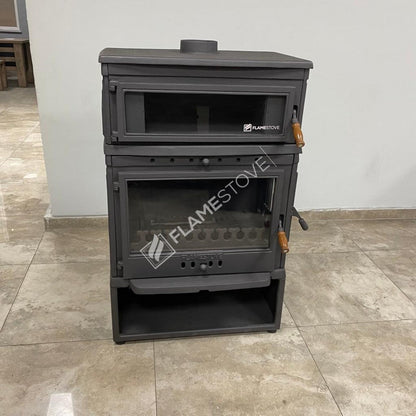 Soba Retro Lux FS-045YKST - Eficiență Înaltă pentru Lemn și Cărbune, Design Elegant