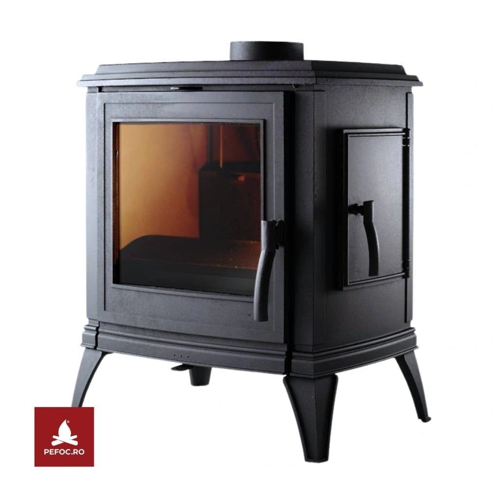 Soba Antracit fonta Sedan M 10-15kW + Usa laterala incarcare lemn