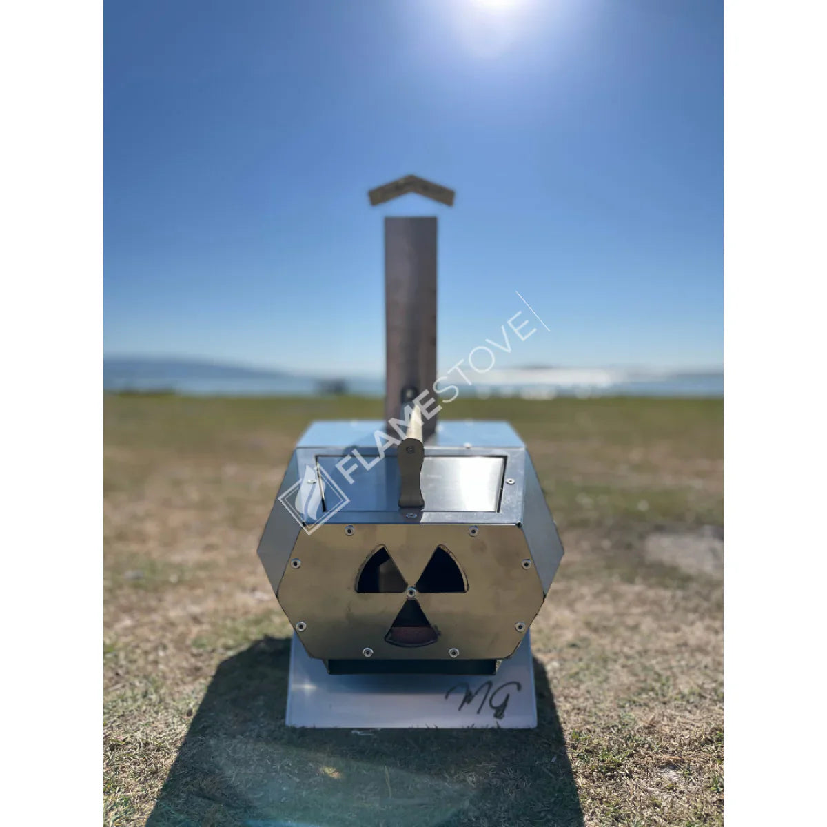 Cuptor de Pizza Portabil FS-950 cu Lemne, Piatră Naturală, Gătire Rapidă, Versatil - Gust Autentic Oriunde!