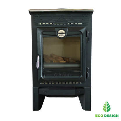 Sobă de Cămin 315 kW cu Racord 130mm și Sticlă Ceramică Rezistentă la Șoc Termic