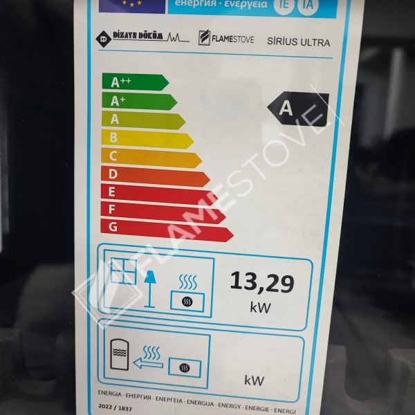Sobă pe Lemne Ultra Sirius FS-14YKST - Eficiență Energetică și Design Elegant