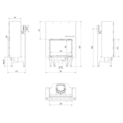 N100 Deschidere Verticala Samota Neagra