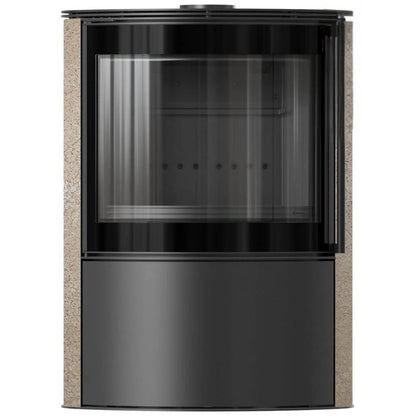 Soba Bjorn 7kW ceramica Gold Satin cu capac otel - samota neagra