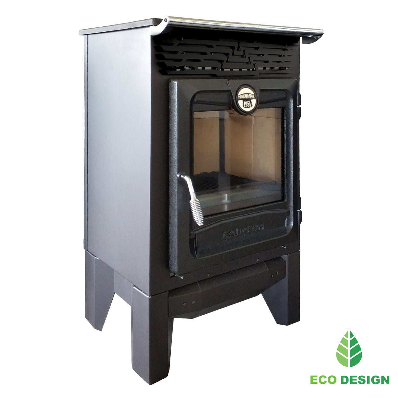 Sobă de Cămin 315 kW cu Racord 130mm și Sticlă Ceramică Rezistentă la Șoc Termic