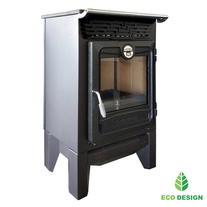 Sobă de Cămin 315 kW cu Racord 130mm și Sticlă Ceramică Rezistentă la Șoc Termic