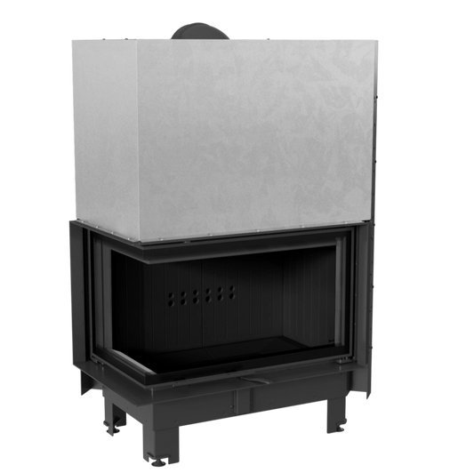 MBO150 sticlă stanga + deschidere verticala - samota neagra