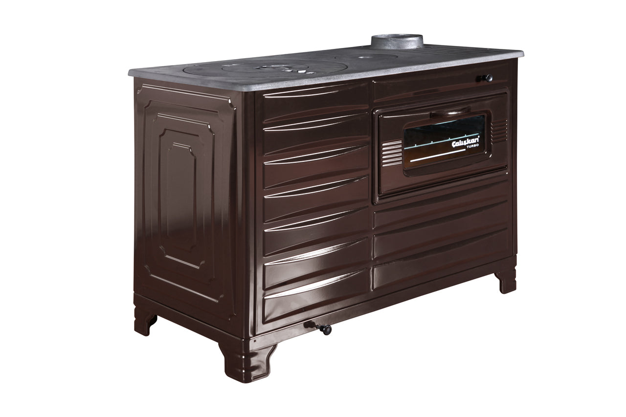 211 Brown Luxury Cookstove - Central Heating, High Efficiency