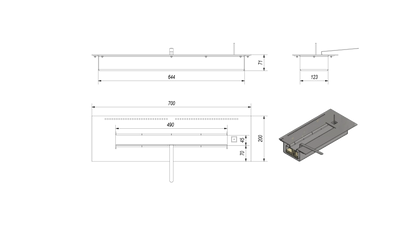 Rezervor Bio Combustibil 70cm Premium