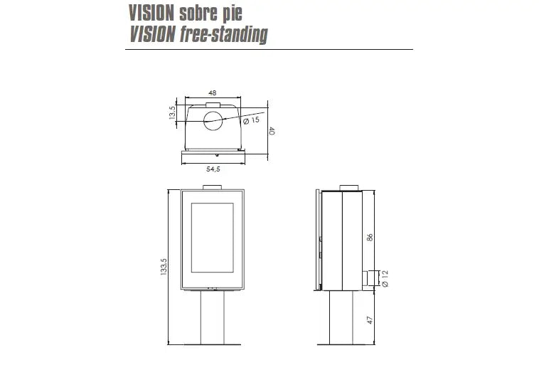 Soba pe lemne Carbel VISON, 7kW