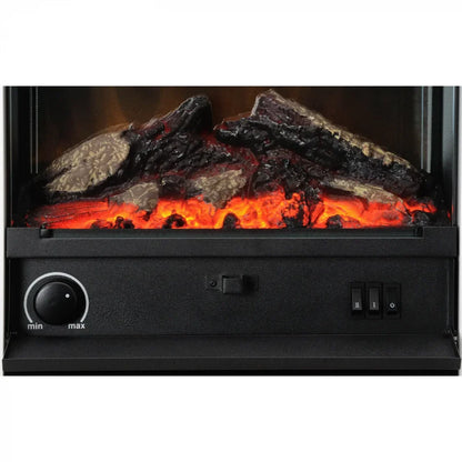 Șemineu Electric Dimplex Gisella - Alb, Design Modern cu Flacără Optiflame Autentică