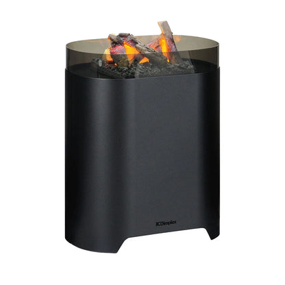 Șemineu Electric cu Aburi Torn 64 - Negru, Vizualizare 360° a Flăcării, Rezervor 1.5L, Încălzire Opțională