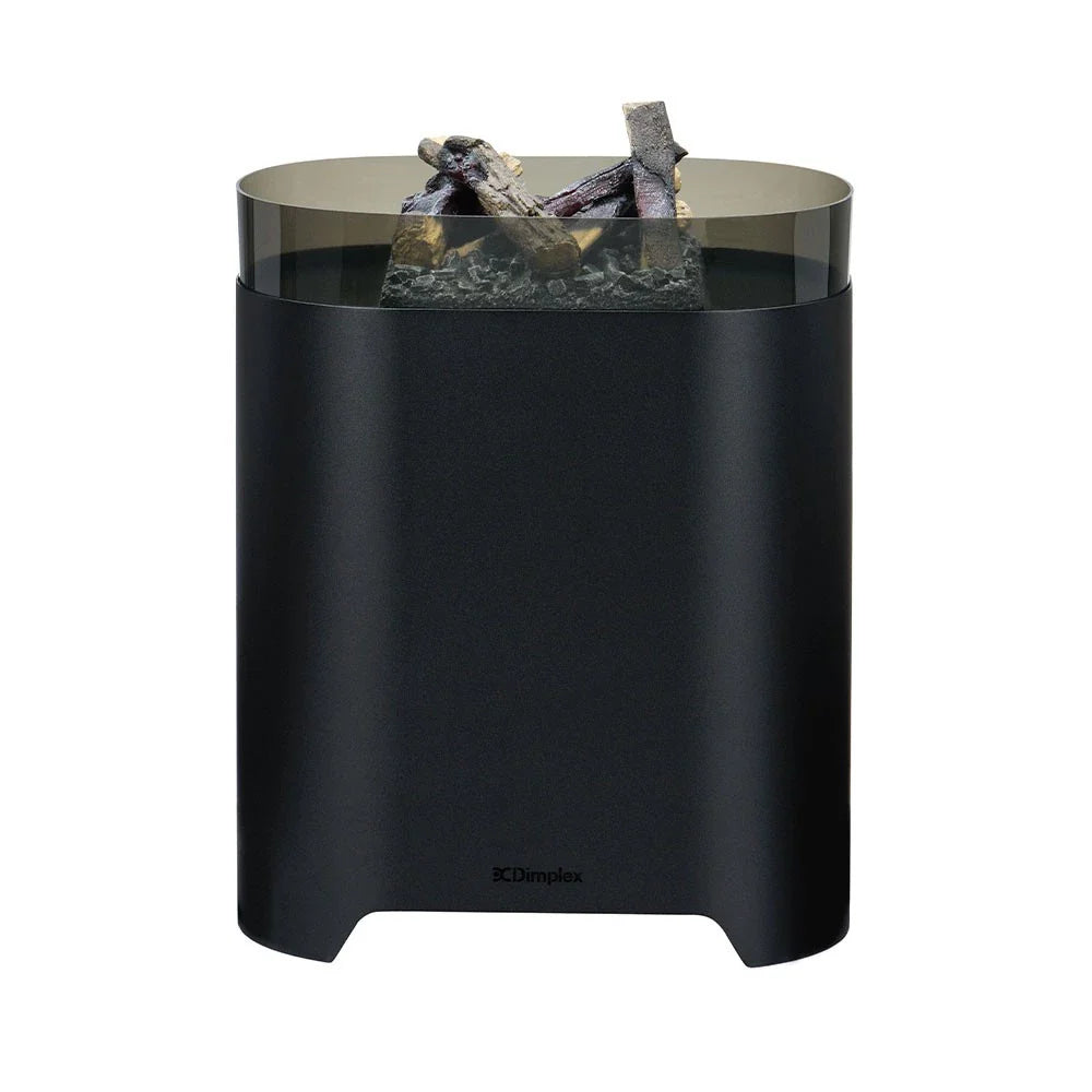 Șemineu Electric cu Aburi Torn 64 - Negru, Vizualizare 360° a Flăcării, Rezervor 1.5L, Încălzire Opțională