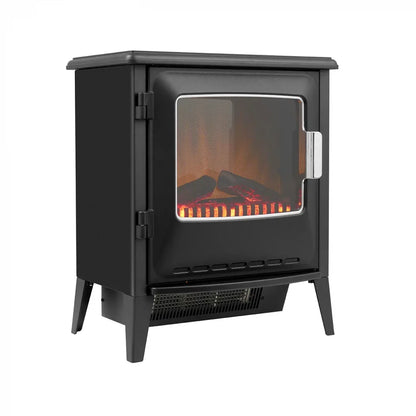 Șemineu Electric Lucia - Negru - Optiflame LED pentru un Aspect Autentic