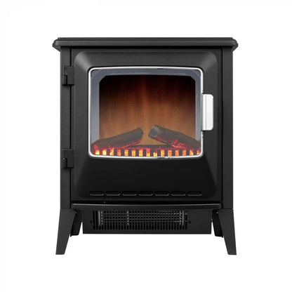 Șemineu Electric Lucia - Negru - Optiflame LED pentru un Aspect Autentic