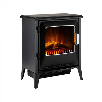 Șemineu Electric Lucia - Negru - Optiflame LED pentru un Aspect Autentic