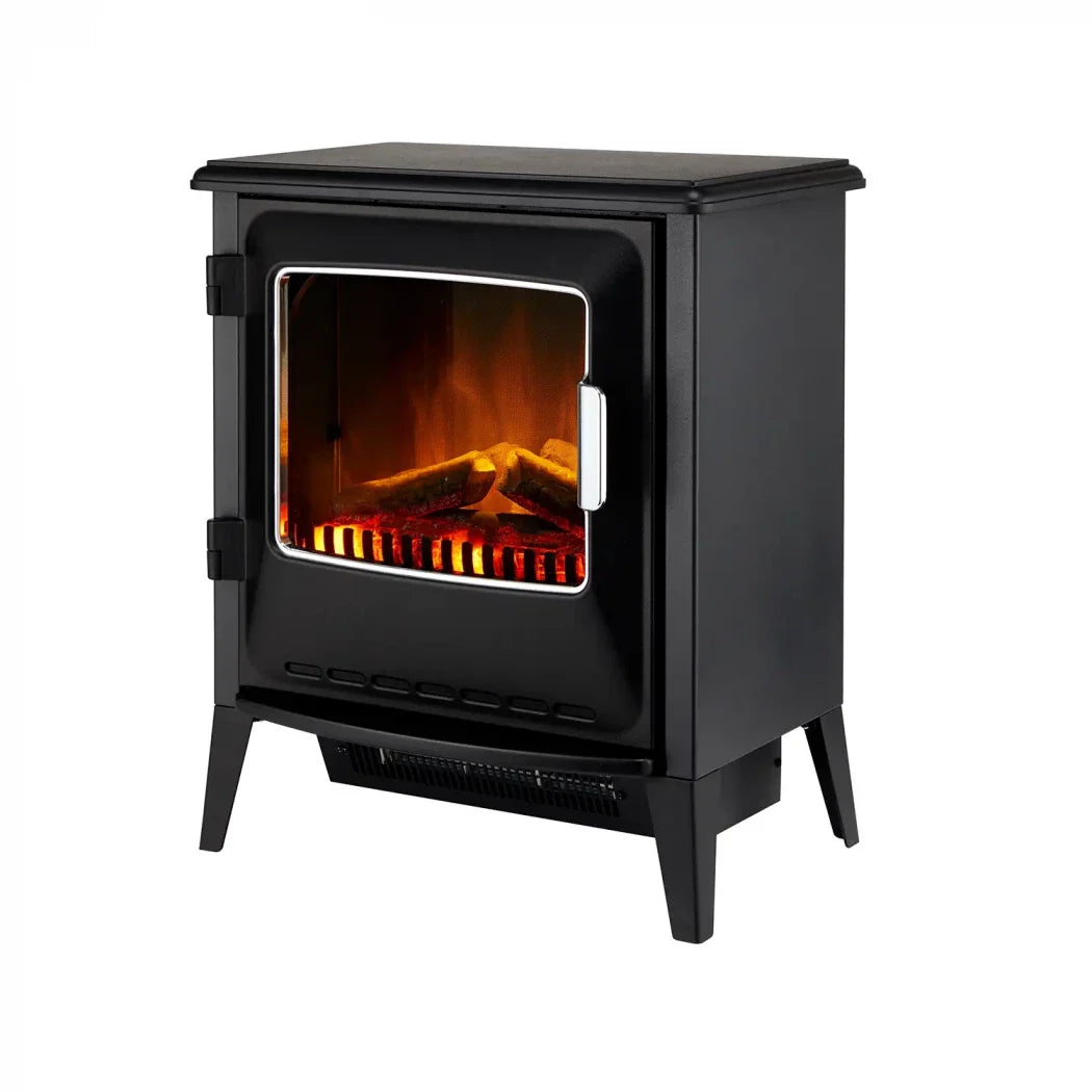 Șemineu Electric Lucia - Negru - Optiflame LED pentru un Aspect Autentic