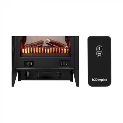 Șemineu Electric Lucia - Negru - Optiflame LED pentru un Aspect Autentic