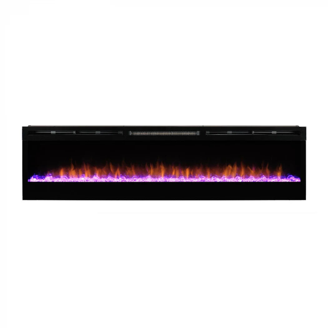 Șemineu Electric Prism 74" Optiflame - Suport de Perete sau Încastrat, 1.1 kW