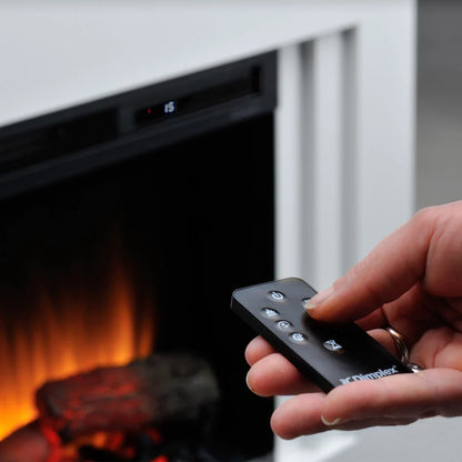 Șemineu Electric Dimplex Unity - Alb Elegant, Tehnologie Optiflame Realistă