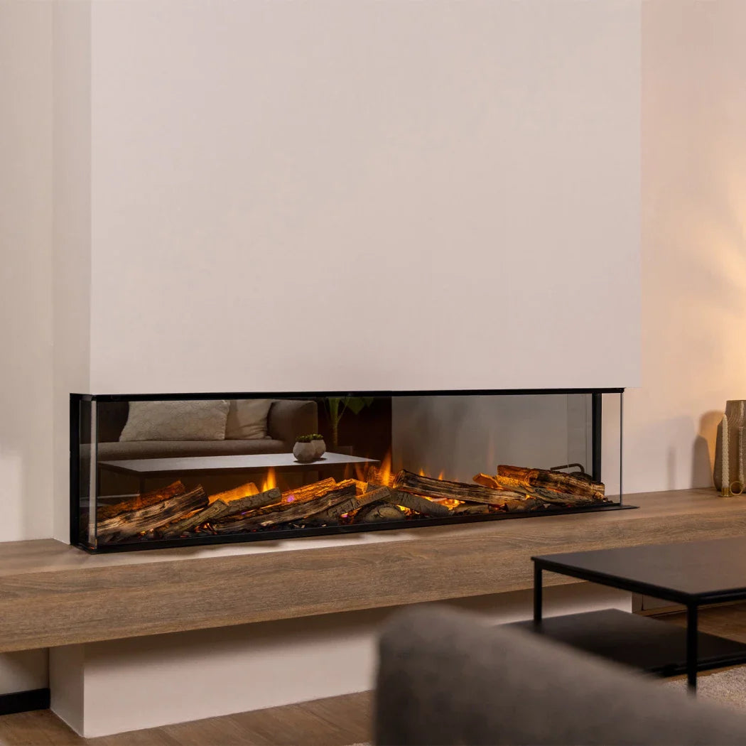 Șemineu Electric Încorporat Dimplex Vivente Plus 150 cu Vizualizare Flacără pe 1, 2 sau 3 Laturi
