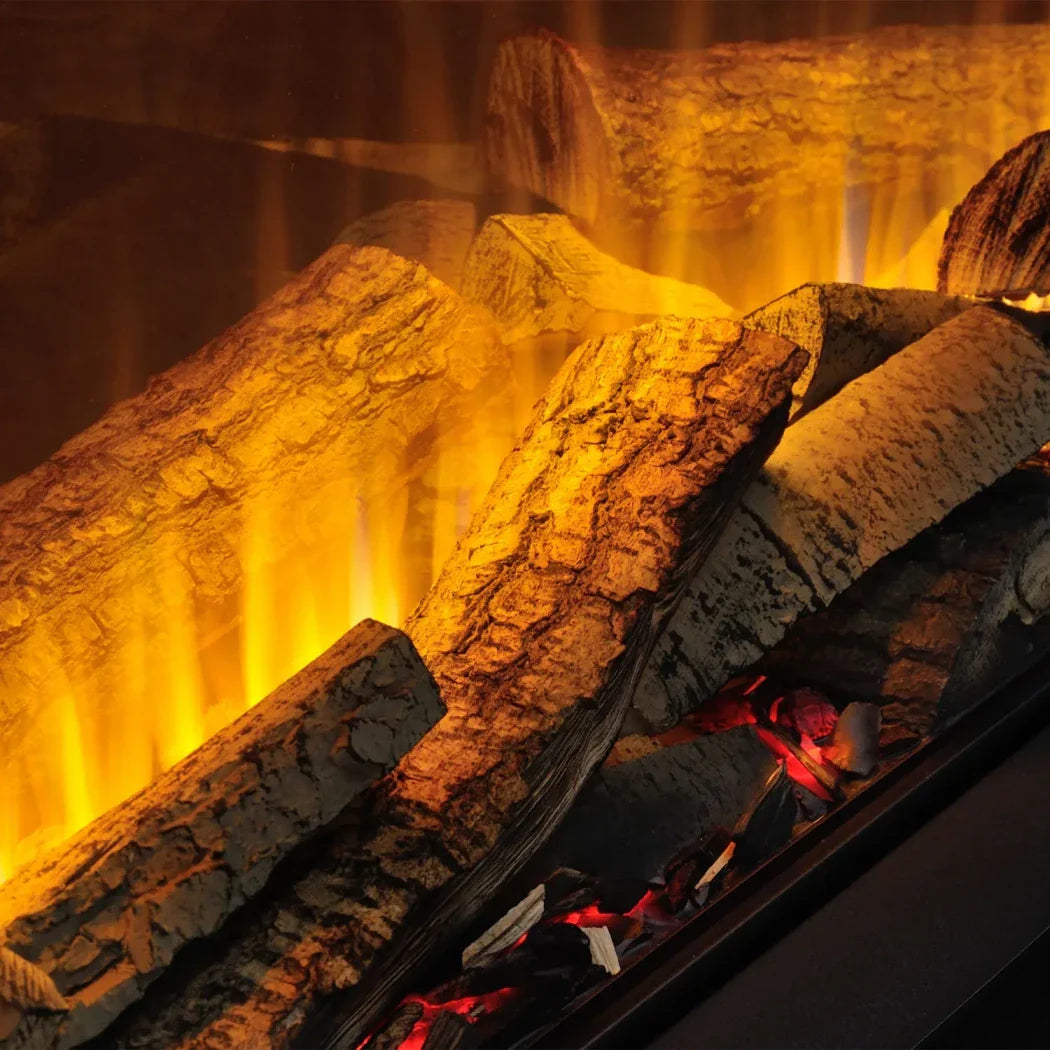 Șemineu Electric Încorporat Vivente Plus 75 - Vizualizare Flacără pe 1, 2 sau 3 Laturi, Termostat și Senzor de Mișcare