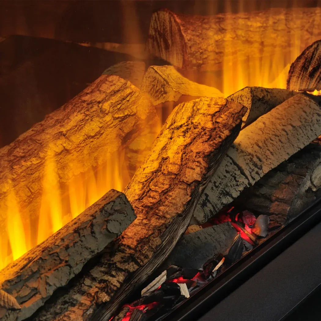 Șemineu Electric Încorporat Vivente Plus 75 - Vizualizare Flacără pe 1, 2 sau 3 Laturi, Termostat și Senzor de Mișcare