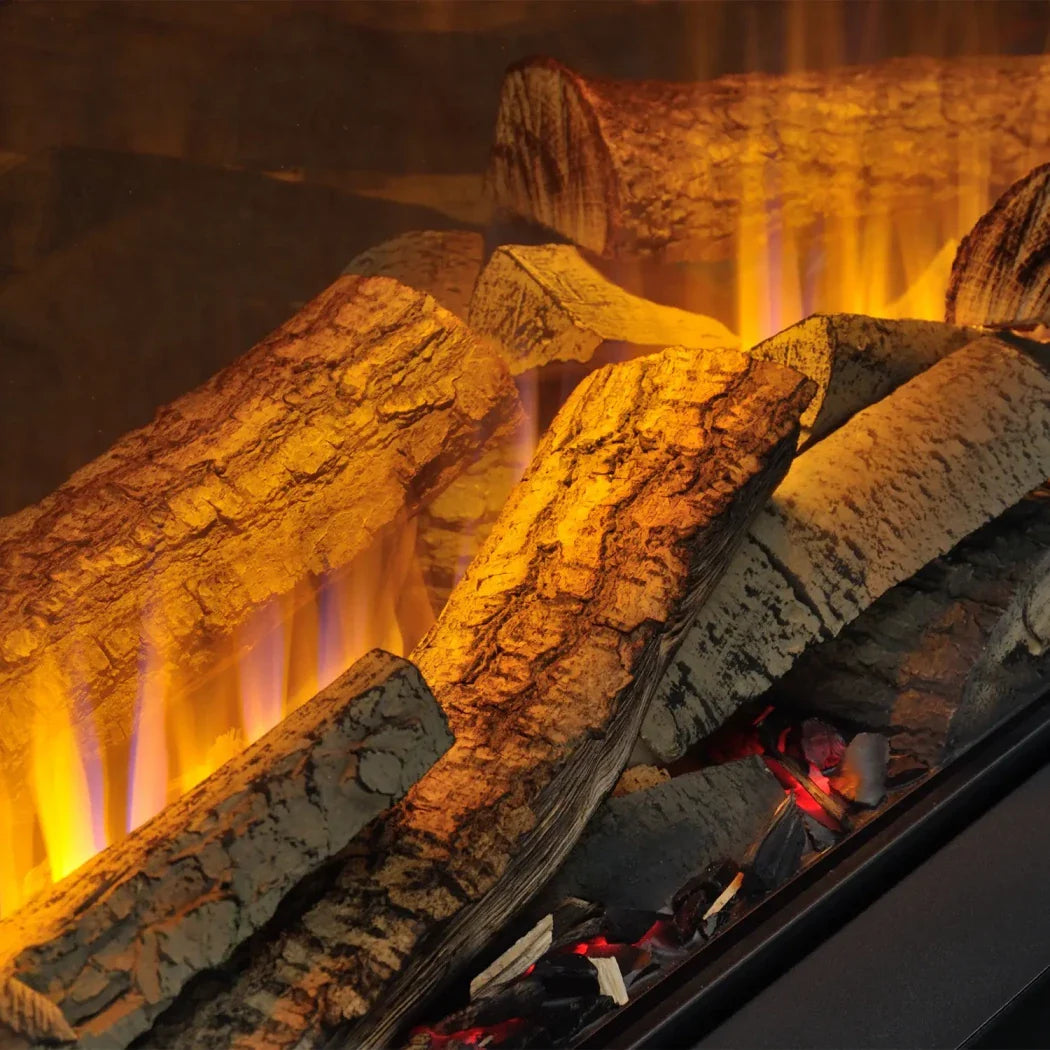 Șemineu Electric Încorporat Vivente Plus 75 - Vizualizare Flacără pe 1, 2 sau 3 Laturi, Termostat și Senzor de Mișcare