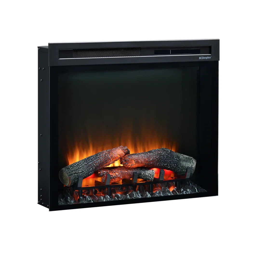 Șemineu Electric XDH - Negru, Insert Recesabil cu Încălzire Termostatată