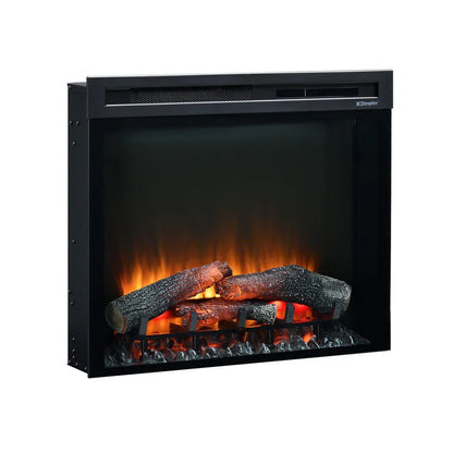 Șemineu Electric XDH - Negru, Insert Recesabil cu Încălzire Termostatată