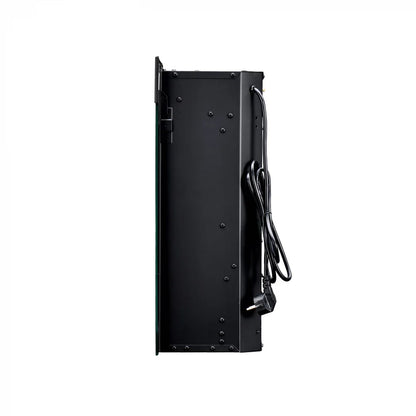 Șemineu Electric XDH - Negru, Insert Recesabil cu Încălzire Termostatată