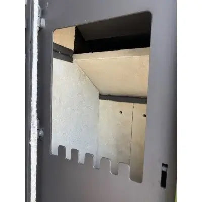 Soba pe lemne Domofire Piccolino, 6 kW, cu plita de gatit, verde, teracota