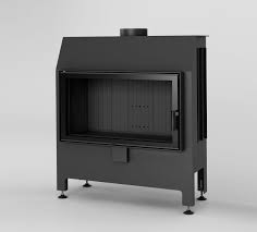 Focar semineu  Heatro 81 Negru