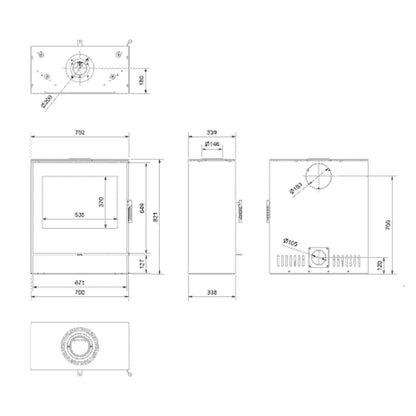 Soba otel Rollo 2 Simple - 8kW