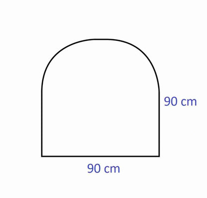 Tabla 2mm de protectie sub soba - 90x90cm