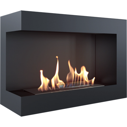 DELTA negru colt stanga - 70 x 48 x 28 cm